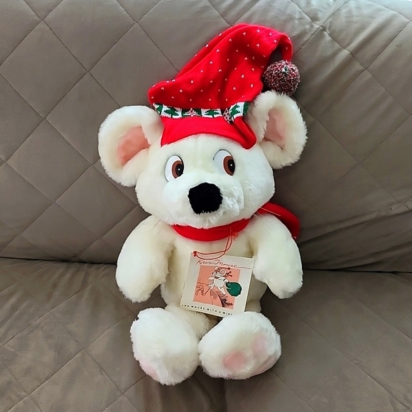 Vintage 1988 Crowleys Kris Mouse Wit A Mission plush stuffed animal commonwealth - Picture 1 of 9
